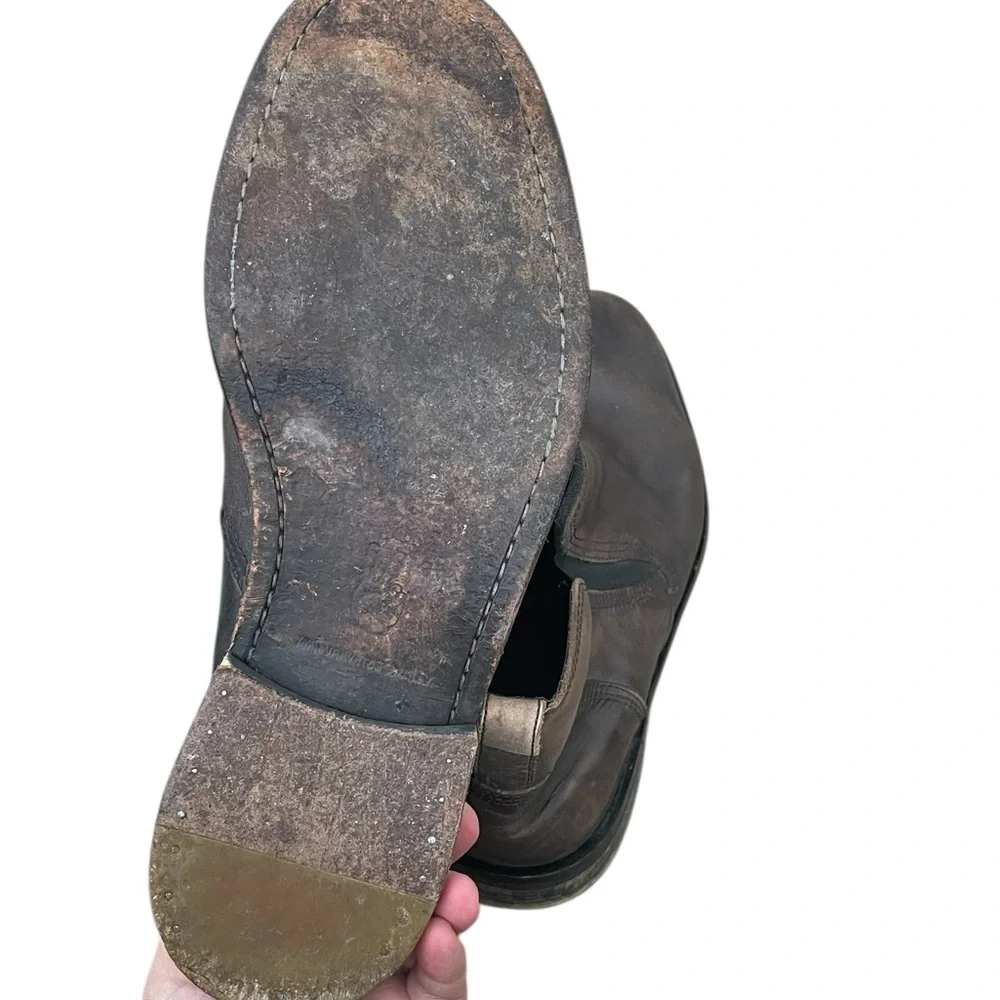John Varvatos Leather Chelsea Boot, Size 10.5, Grayish/Brown, Size‎ 10.5, GUC
